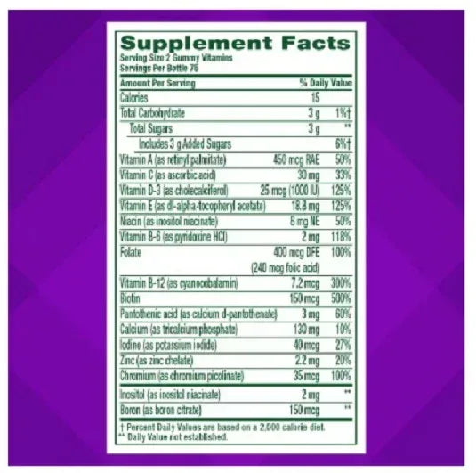 vitafusion Womens Multivitamin Gummies, Daily Vitamins for Women, Berry Flavored, 150 Count