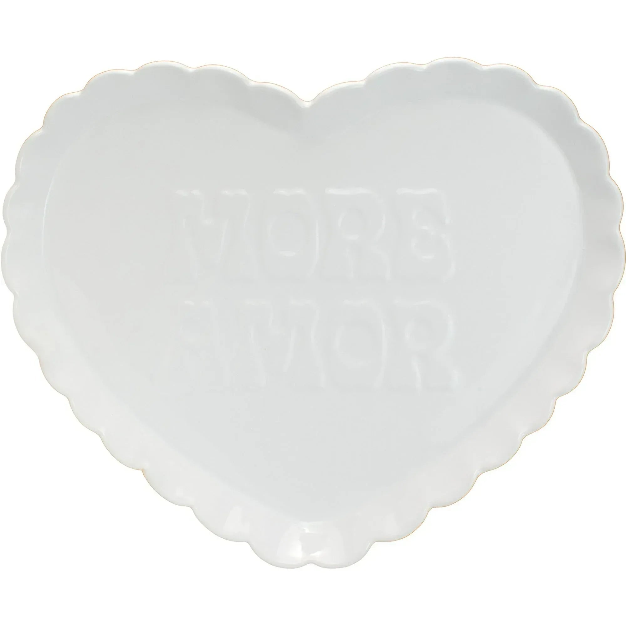 Way to Celebrate 1pk Ceramic Heart Serving Tray