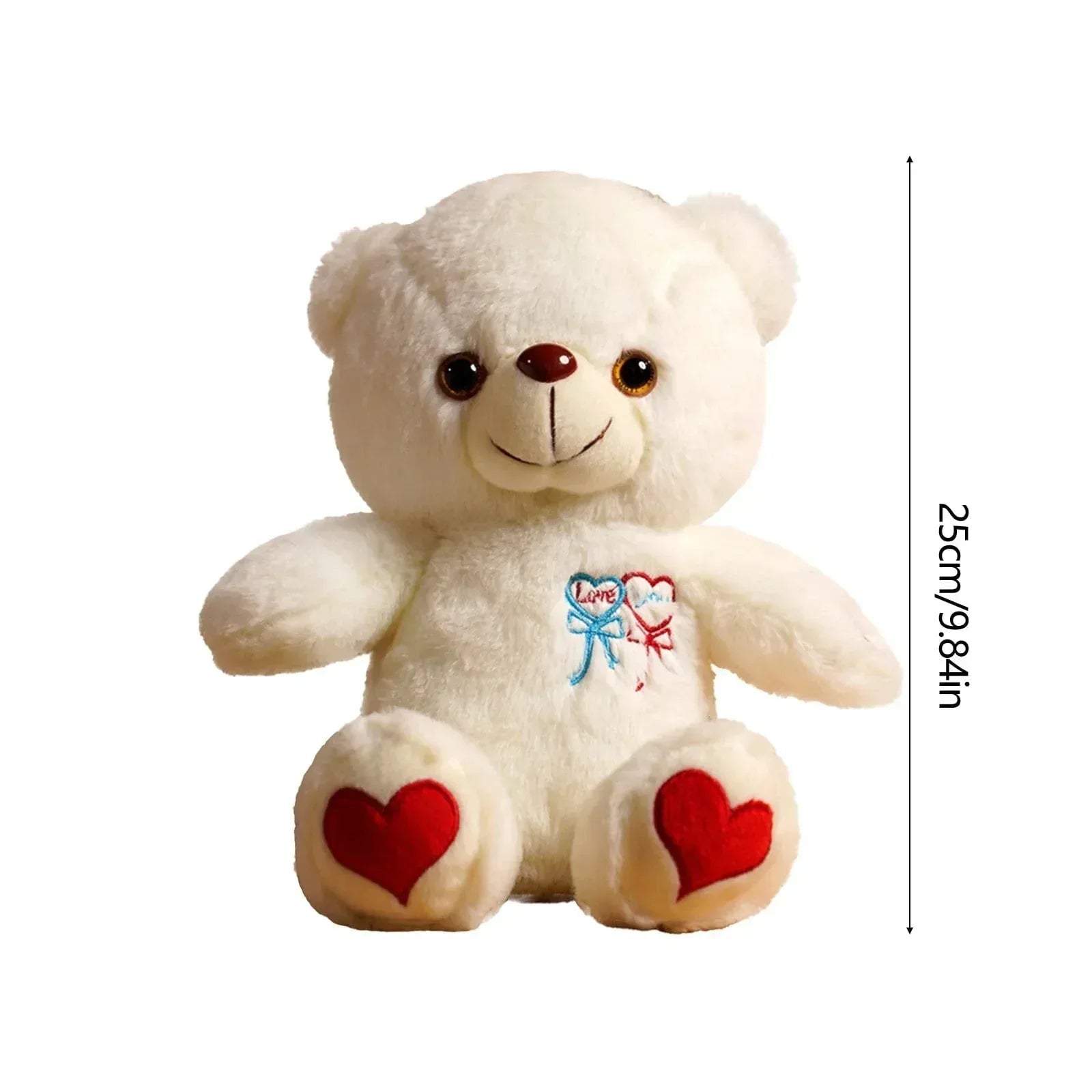 Creative Light Up LED Inductive Teddy Bear Stuffed Animals Plush Toy Colorful Glowing Teddy Bear