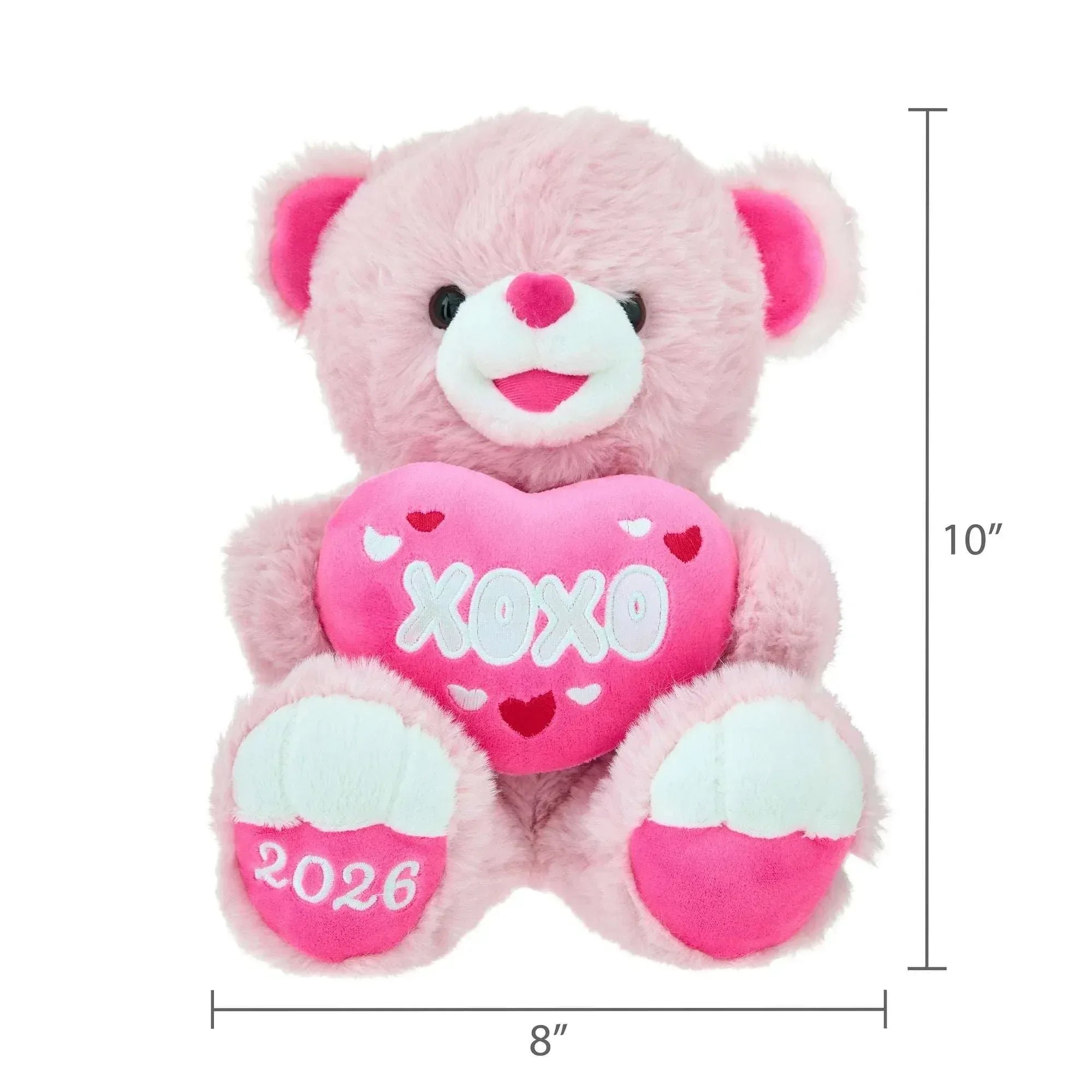 Medium Sweetheart XOXO Teddy Bear Plush, Pink, 10", Valentine's Day by Way To Celebrate