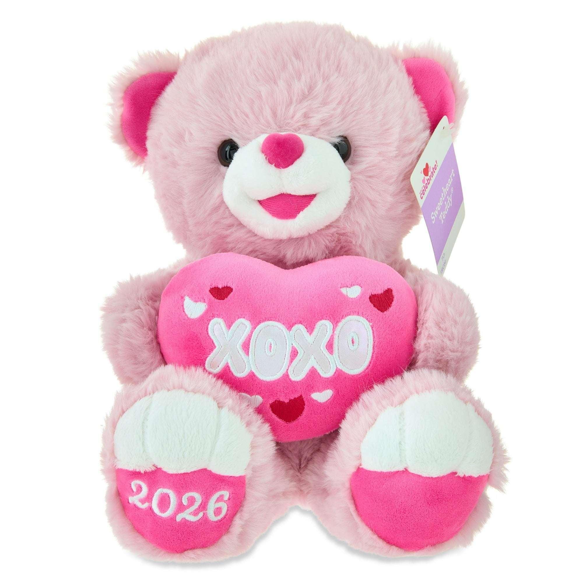 Medium Sweetheart XOXO Teddy Bear Plush, Pink, 10", Valentine's Day by Way To Celebrate