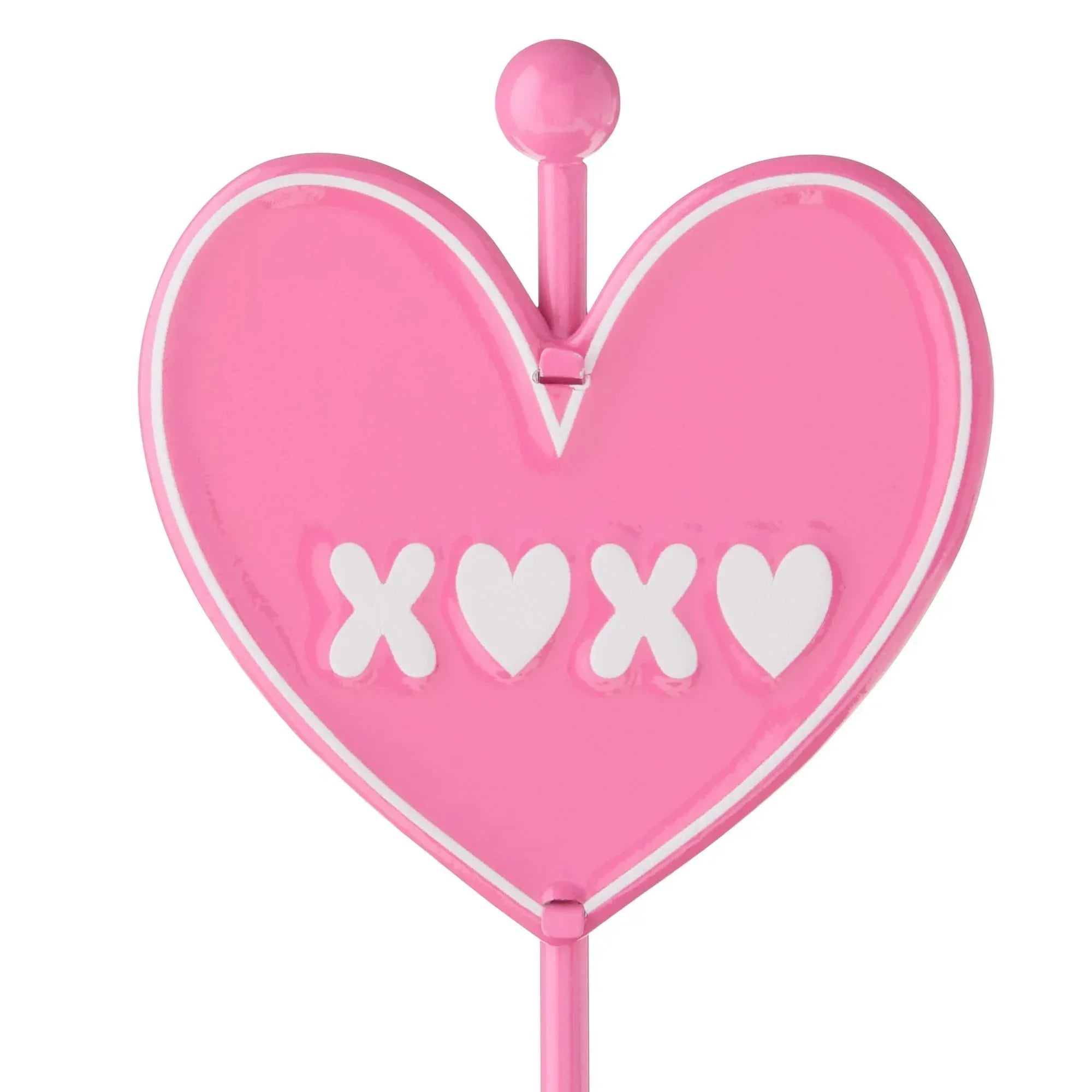 Metal XOXO Heart Tabletop Sign, Pink, 7", Valentine's Day by Way To Celebrate