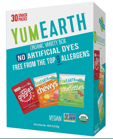 YumEarth Organic Variety Box, 30 ct./0.5 oz.