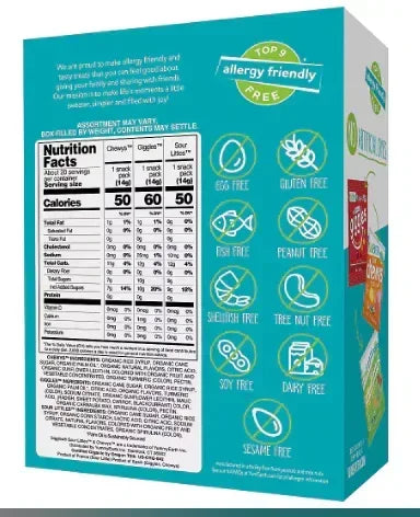 YumEarth Organic Variety Box, 30 ct./0.5 oz.