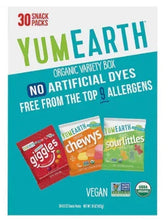 Organic variety snack box with giggles, chews, and sour little bites, 30-pack